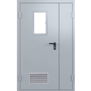 Противопожарная дверь с решеткой для вентиляции / серия FRM7398
