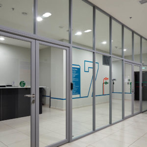 Противопожарный алюминиевый витраж EIW45 / серия FRM7172